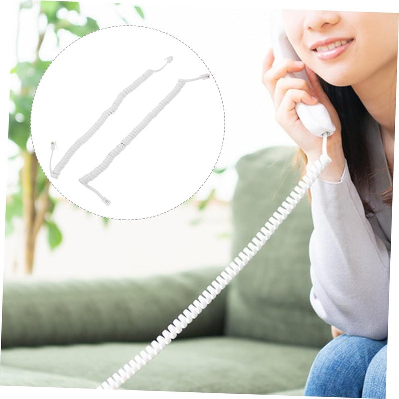 Coiled Phone Cord 3 Pack Tangle Free Stable Signal for Home Office - Image 4